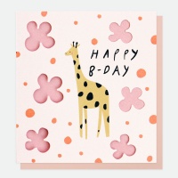 Giraffe Birthday Card By Caroline Gardner